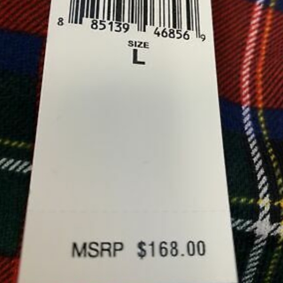 NWT Men's Ralph Lauren Polo Buffalo Tartan Crewneck Sweatshirt - Picture 7 of 8